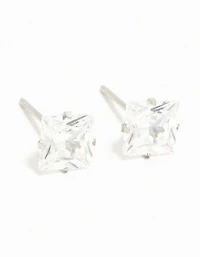 Waterproof  Diamante Stainless Steel Stud Earrings