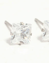 Waterproof  Diamante Stainless Steel Stud Earrings