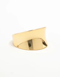 Waterproof Gold Plated Stainless Steel Chunky Ring