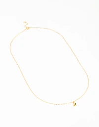 Gold Plated Sterling Silver Mini Heart Necklace