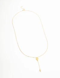 Gold Plated Sterling Silver Rosary Cross Necklace