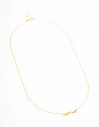 Gold Plated Sterling Silver Mama Necklace