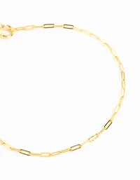Gold Plated Sterling Silver Open Link Bracelet