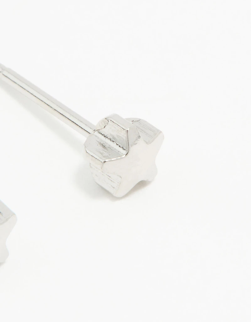 Piercing en étoile chirurgicale en acier inoxydable de 4 mm