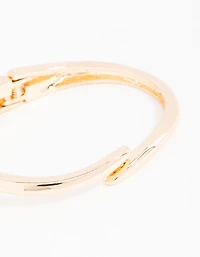 Gold Wrapped Open Bangle