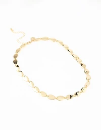 Collier à maillons ovales plaqués or