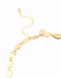 Collier à maillons ovales plaqués or