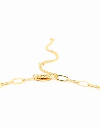 Gold Plated Celestial Charm Necklace