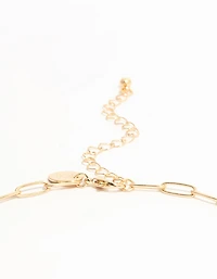 Gold Celestial Themed Charm Necklace