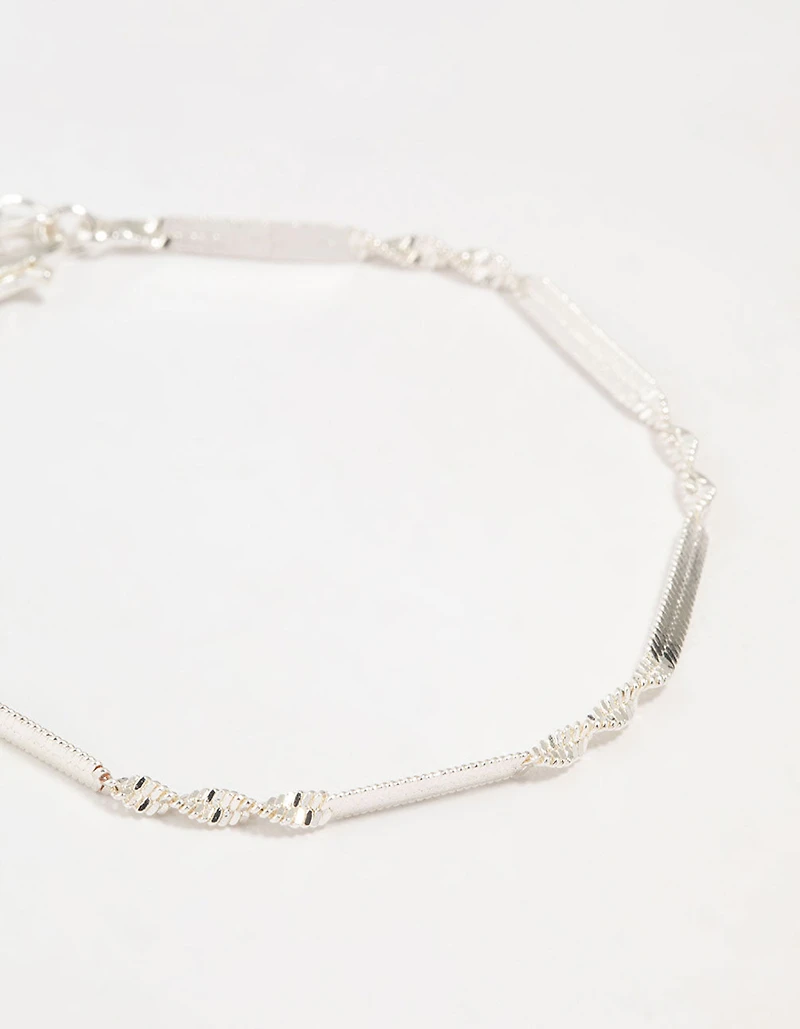 Silver Twist Tab Bracelets 2-Pack