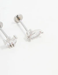 Pack de 3 montants plats à dos plat en zircone pour ventilateur en acier chirurgical