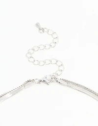 Waterproof Stainless Steel Chain Layered Necklace