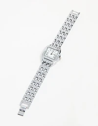 Silver Small Vintage Square Watch