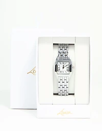 Silver Small Vintage Square Watch
