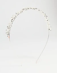 Bandeau des feuilles enroulées d’argent