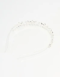 Bandeau des feuilles enroulées d’argent
