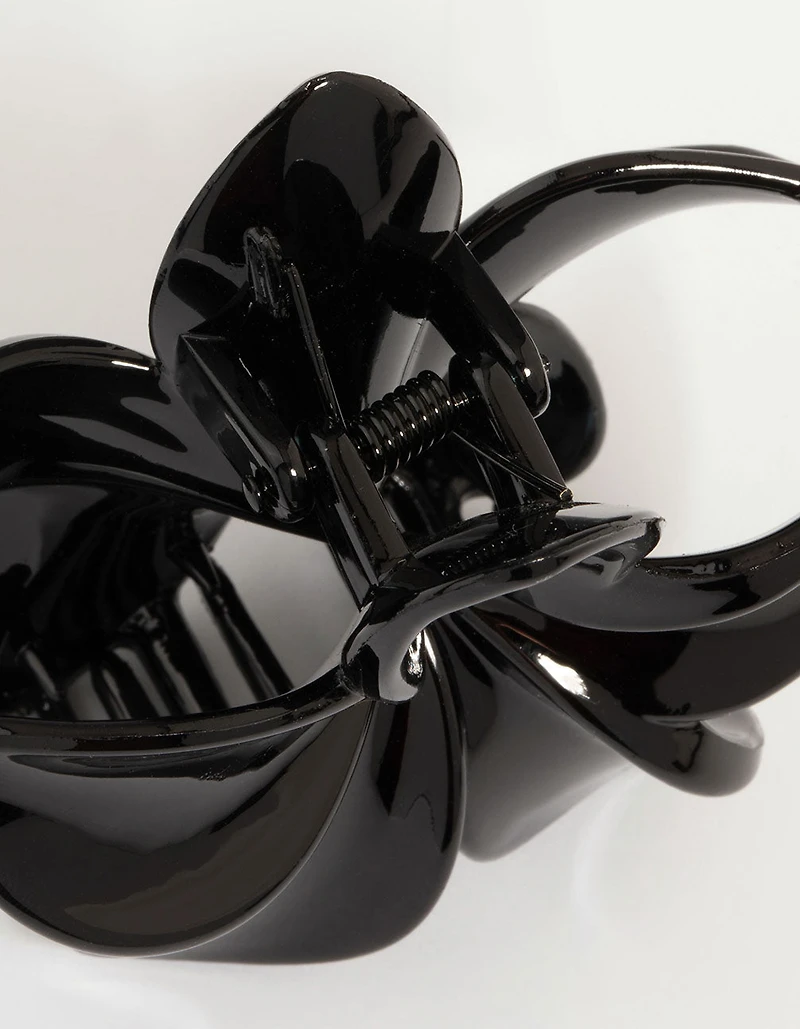 Black Ombre Frangipani Claw Clip