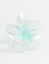 Blue Ombre Pearlised Frangipani Flower Claw Clip