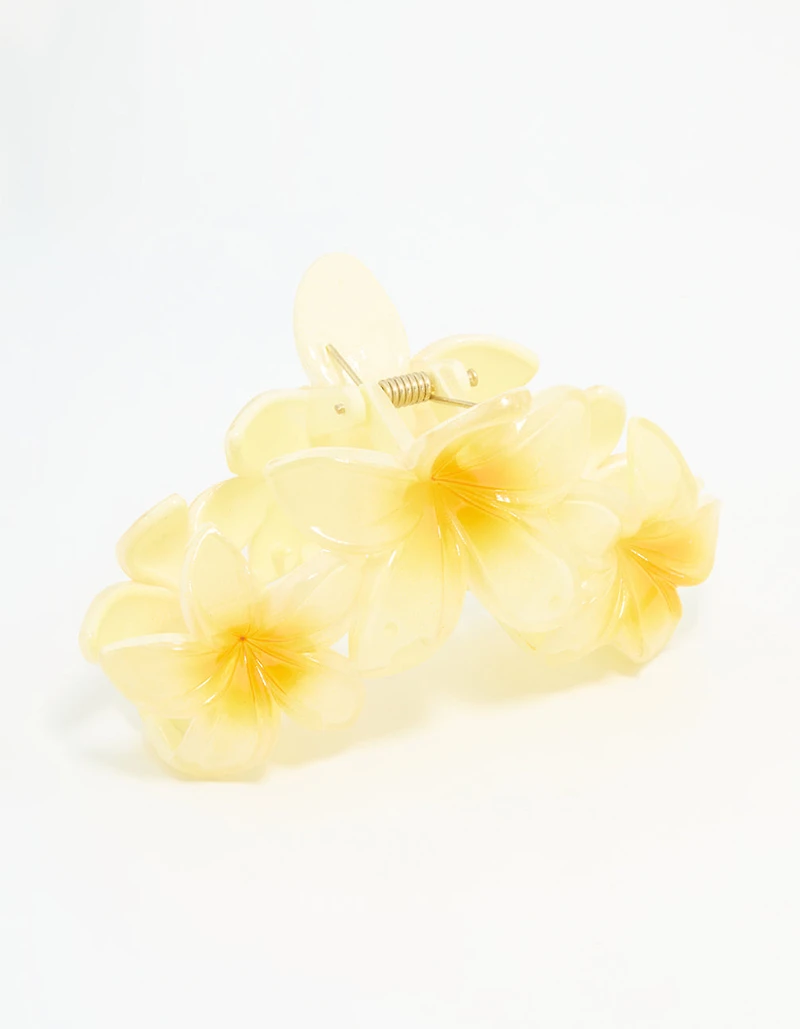 Pince à griffes du trio jaune Frangipani