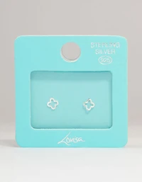 Boucles d’oreilles en forme de fleur en argent sterling