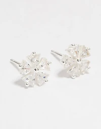 Boucles d’oreilles cubiques en zircone en argent sterling