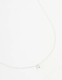 Sterling Silver Letter A Necklace
