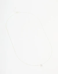 Sterling Silver Letter A Necklace