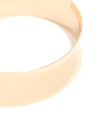 Gold Flat Wide Wrist Cuff