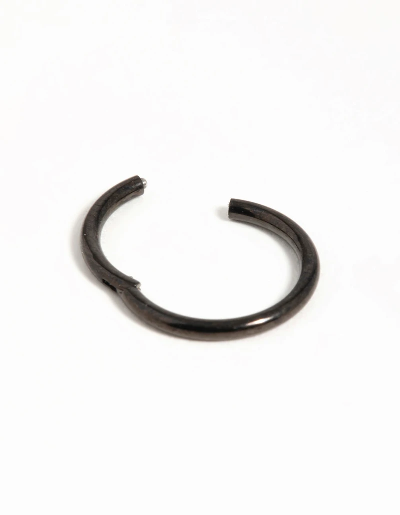 Black Coated Metal Surgical Steel Black Ear Clicker