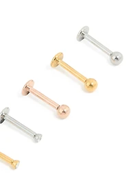 Mixed Mini Diamante Surgical Steel Flat Back Studs 6-Pack