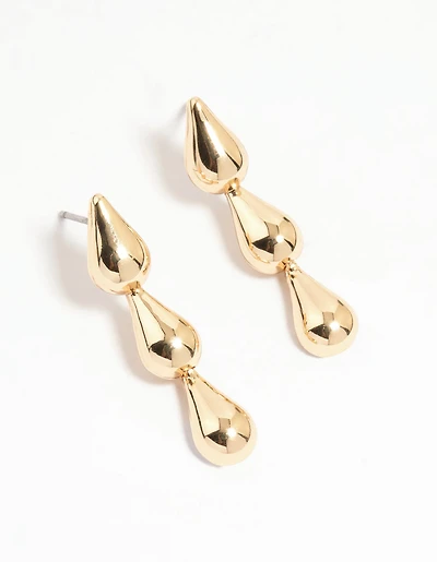 Boucles d’oreilles en forme de goutte d’oreille en or