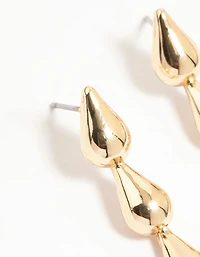 Boucles d’oreilles en forme de goutte d’oreille en or