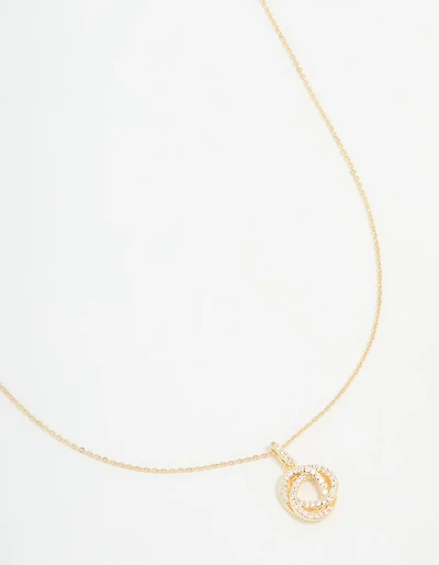 Gold Plated Milky Way Pendant Necklace