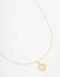 Gold Plated Milky Way Pendant Necklace