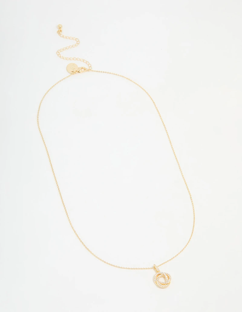 Gold Plated Milky Way Pendant Necklace