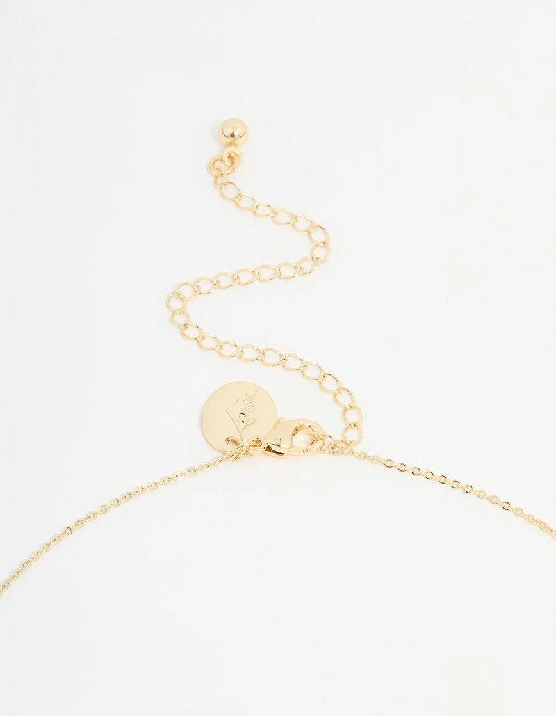Gold Plated Milky Way Pendant Necklace
