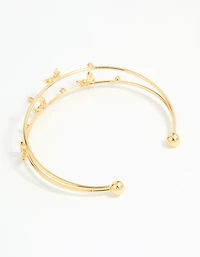 Gold Plated Mini Butterfly Wrist Cuff