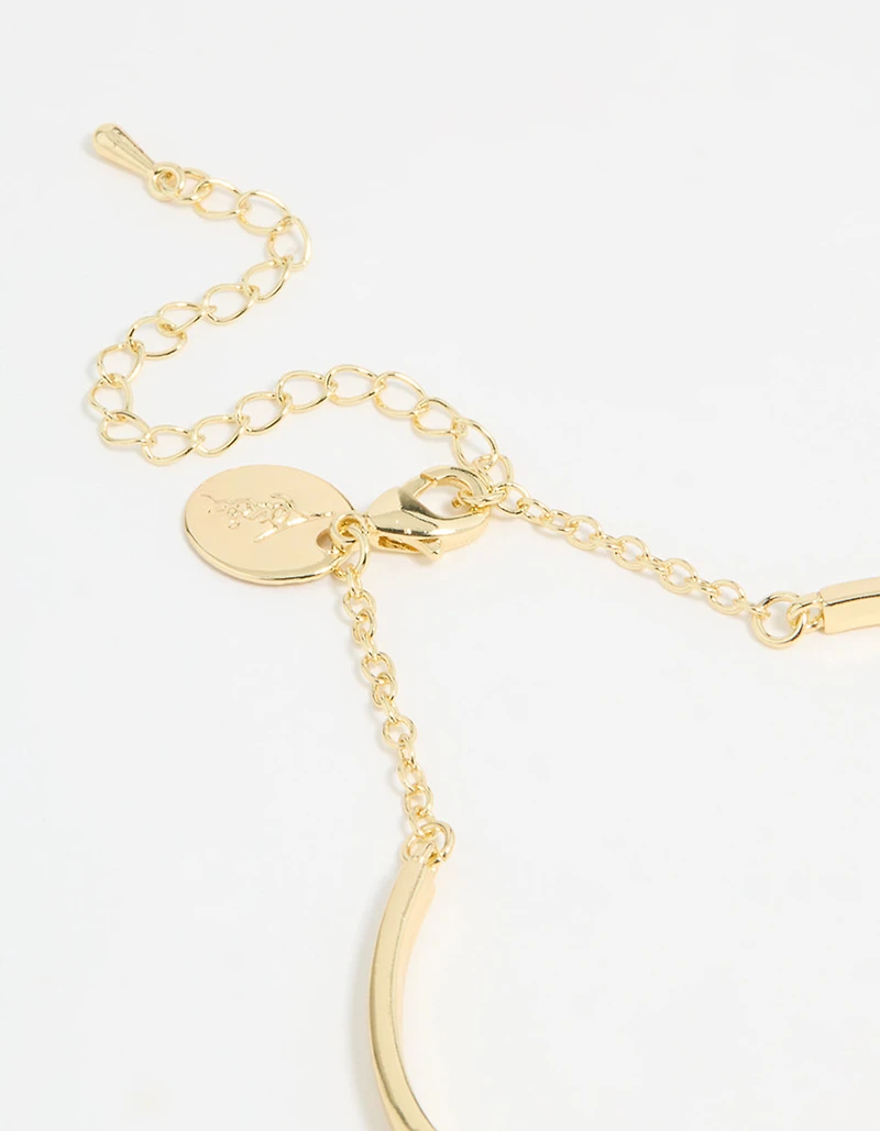 Gold Plated Infinity Heart Wrist Cuff