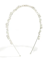 Silver  Wavy Vine Headband