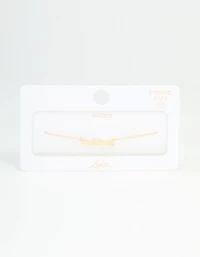 Gold Plated Sterling Silver Mama Toggle Bracelet