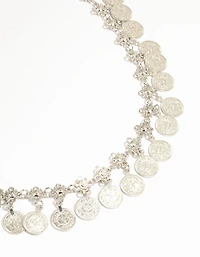Silver Coin Charm Belt