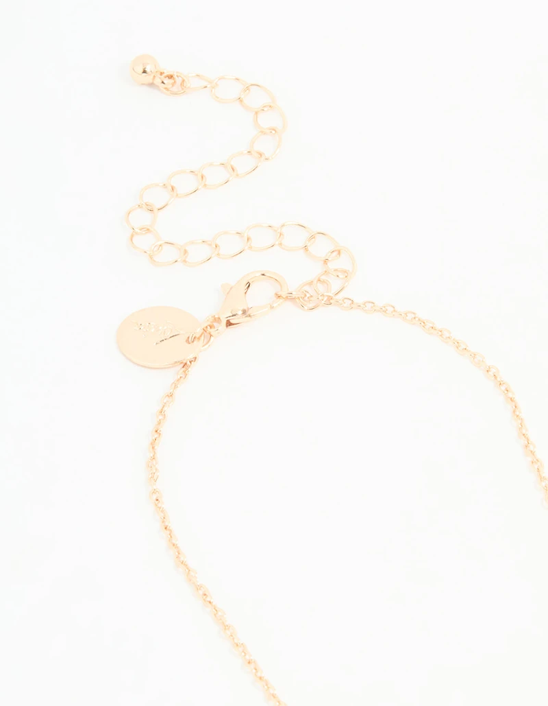 Kids Gold Big & Lil Sis Mood Pendant Necklace Set