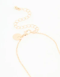 Kids Gold Big & Lil Sis Mood Pendant Necklace Set