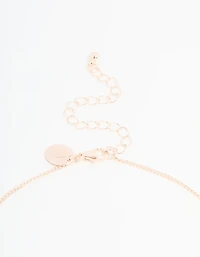 Kids Rose Gold Ballet Charm Pendant Necklace