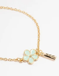 Kids Gold Flower Best Friends Bracelets 3-Pack
