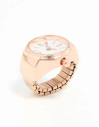 Rose Gold Statement Watch Ring
