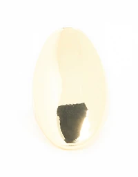 Gold Plated Large Oval Ring