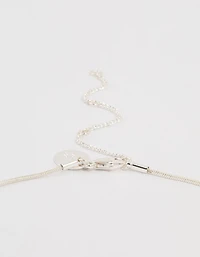 Silver Plated Heart Pendant Necklace