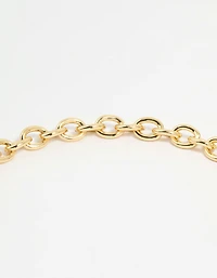 Gold Plated Heart T&O Necklace