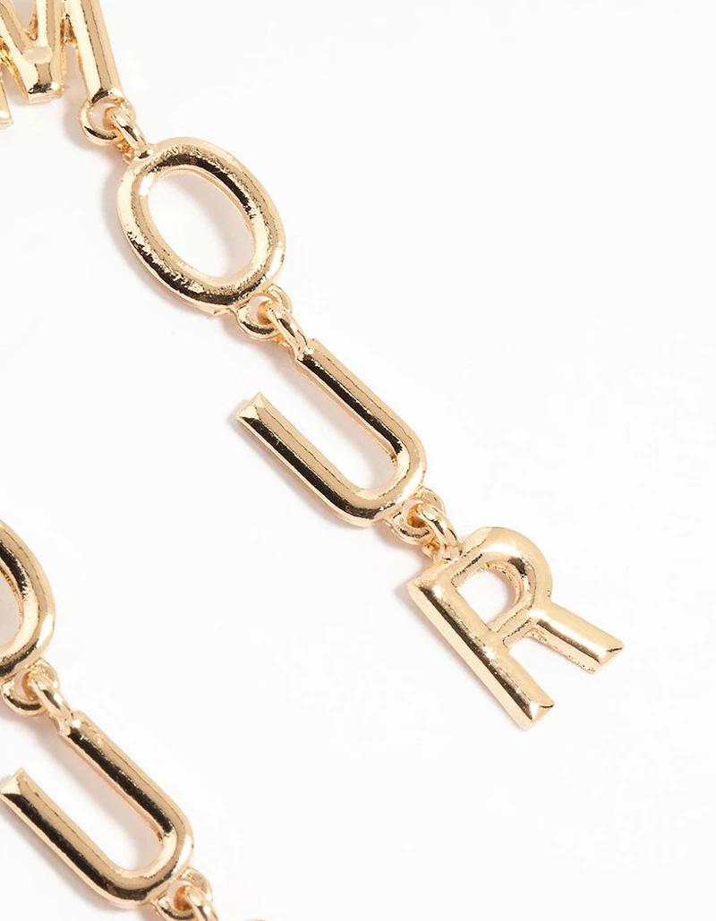 Boucles d’oreilles pendantes Gold Armor